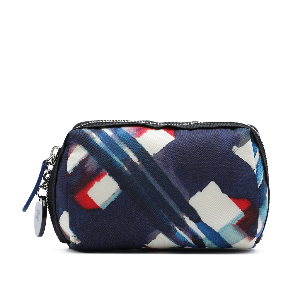 Pre-Loved Chanel Printed Canvas Airline Pouch